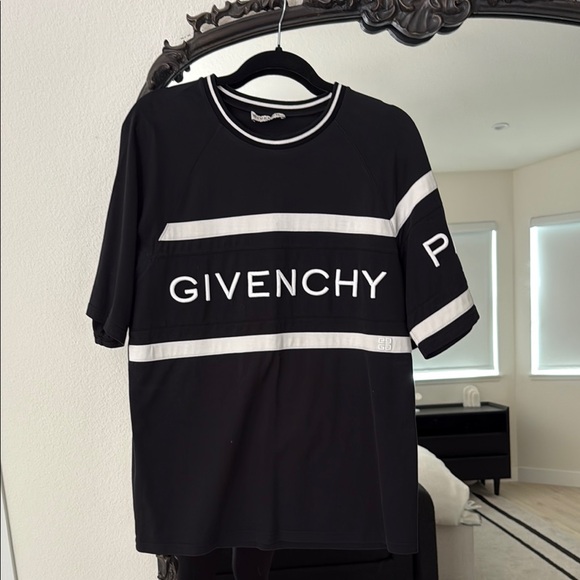 Givenchy Black and White Short Sleeve Tee